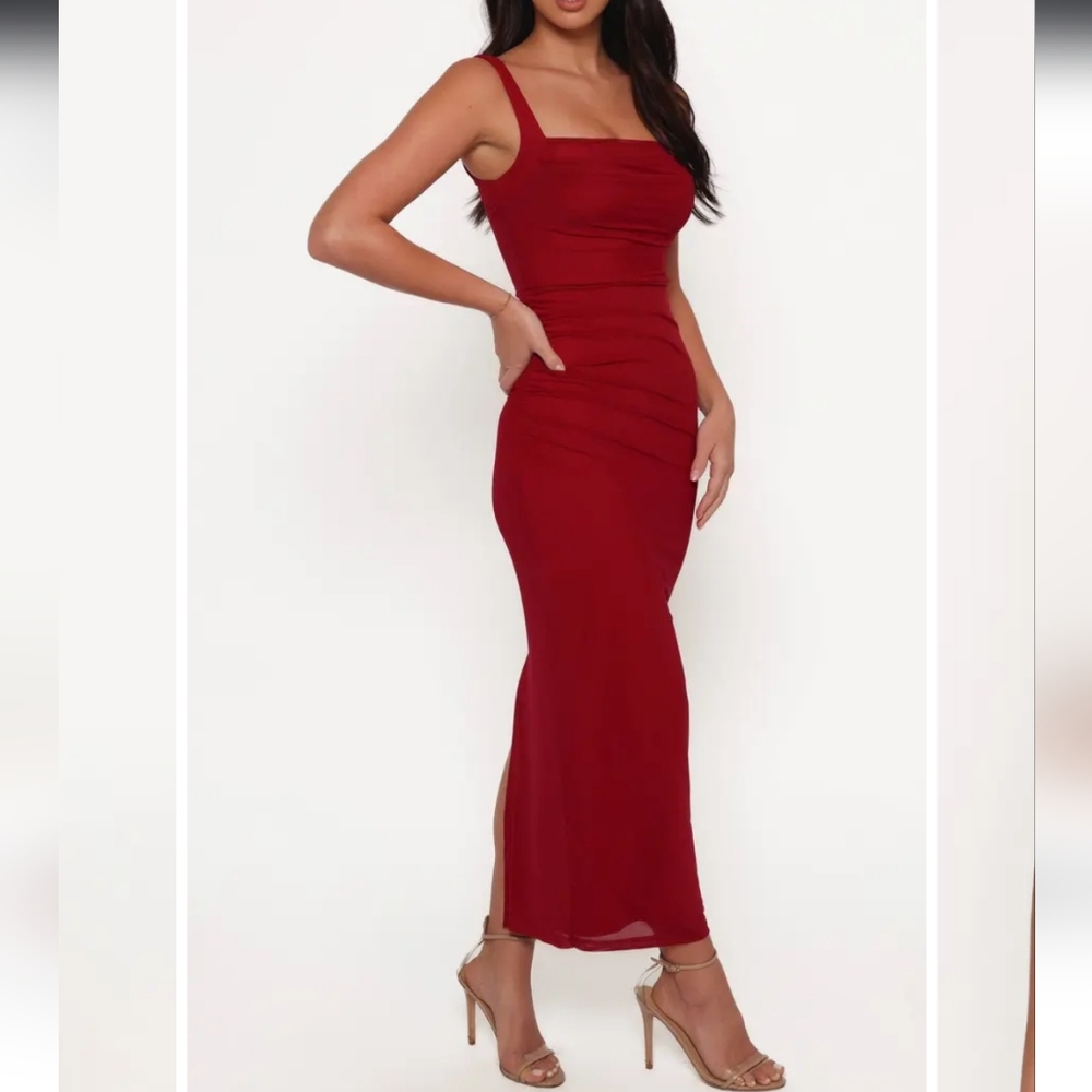 Petal & Pup Strapless Ruby Dress